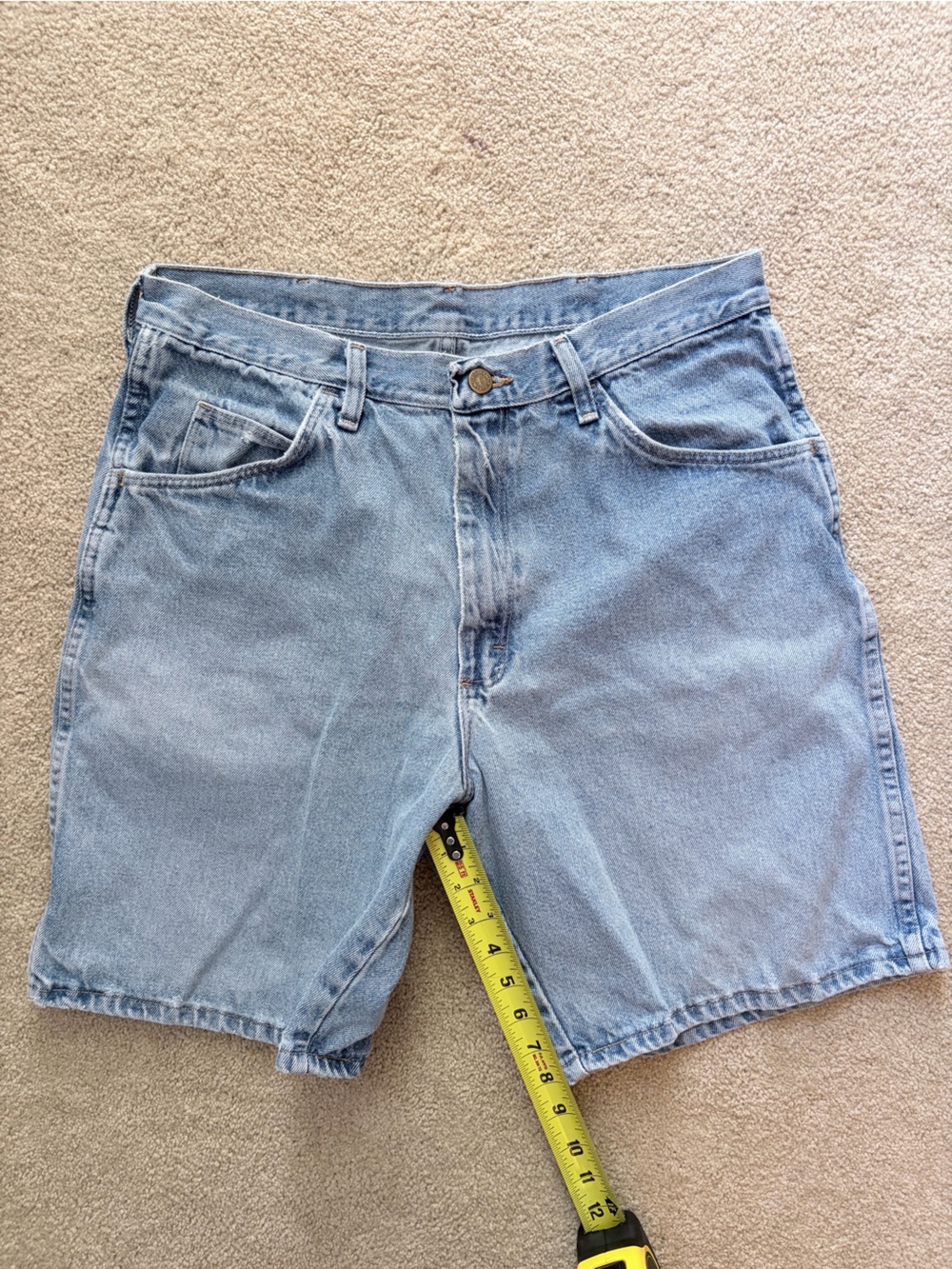 Light Blue Men's Jean Shorts - Classic Denim